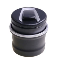 car ashtray easy clean up detachable plastic car ashtray cigarette ash holder with lid blue led light for most car cup holder