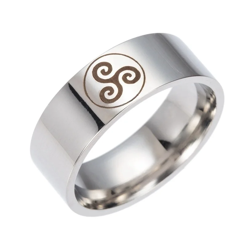 

Teen Wolf Logo Metal Ring Studio Cosplay Protagonist Halo Jewelry Ring Accessories Holiday Party Ring