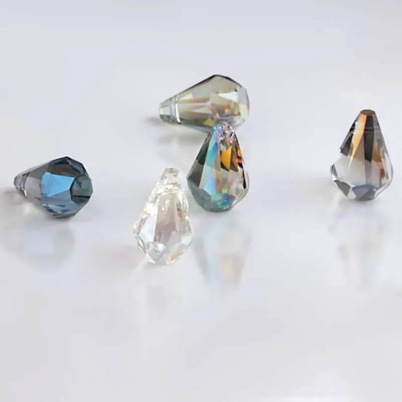 10 шт. Корейский крест пирсинг КАПЛЕВИДНАЯ кристальная бусина ожерелье серьги