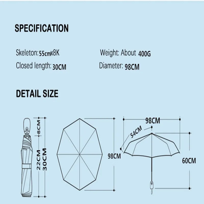 Мини Карманный Зонт женский Автоматический от дождя для женщин мужчин