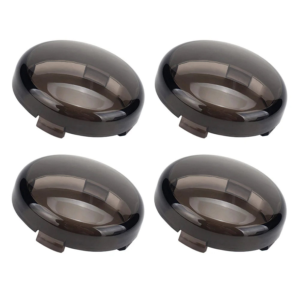4pcs Motorcycle Turn Signal Indicator Light Lamp Smoked Lens Cover for Harley Softail Heritage Dyna Touring Sportster Street - купить по