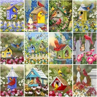 diy 5d diamond painting full round square resin mosaic diamonte embroidery cross stitch kits wall art cute parrot handcraft