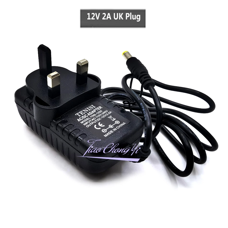 AC110-240V для DC12V 1A 2A Универсальный Мощность адаптер питания Зарядное устройство