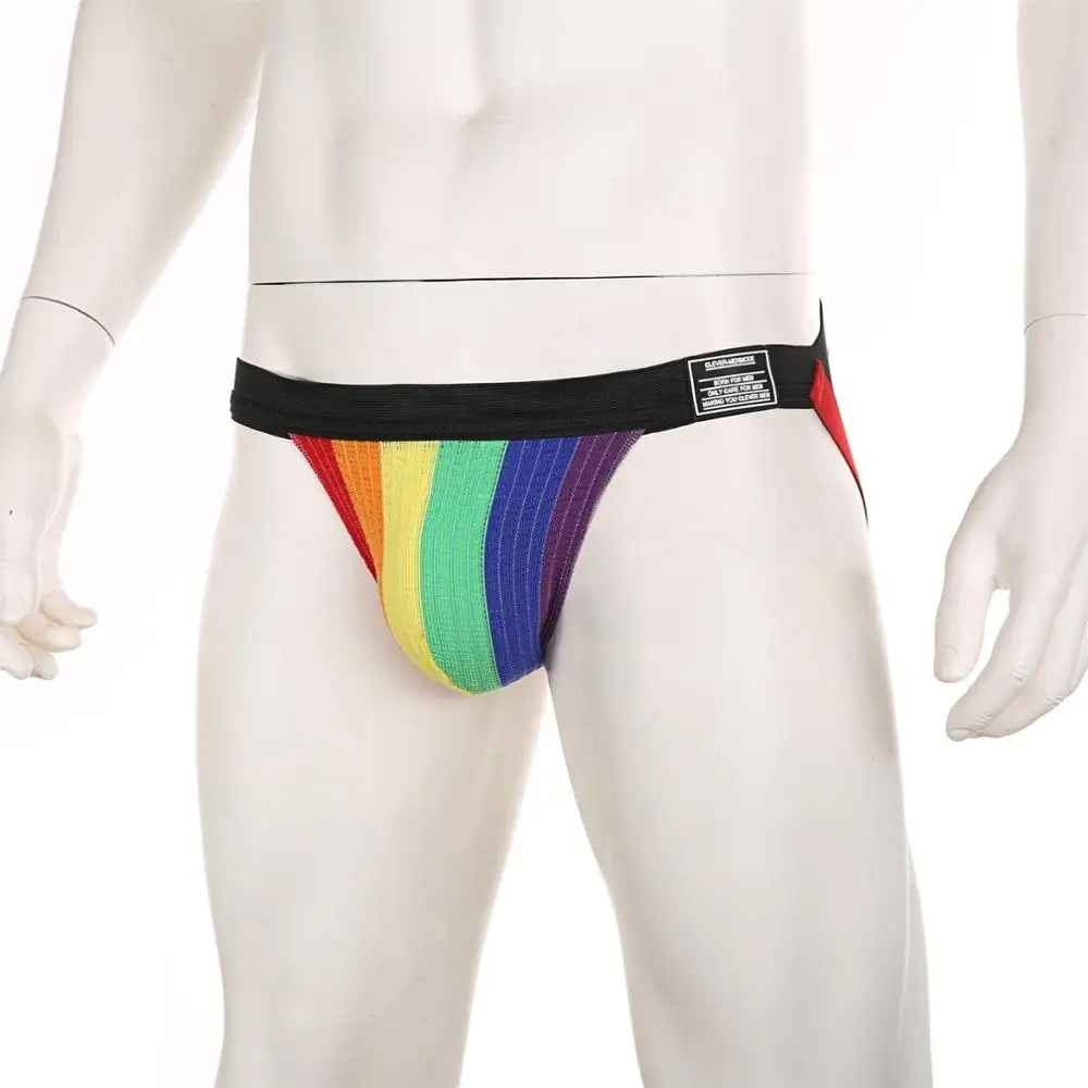

Men's Sexy Spoct Tanga Soft Underwear Male Jockstraps Breathable Underpant Mid-Rise G-string Thong