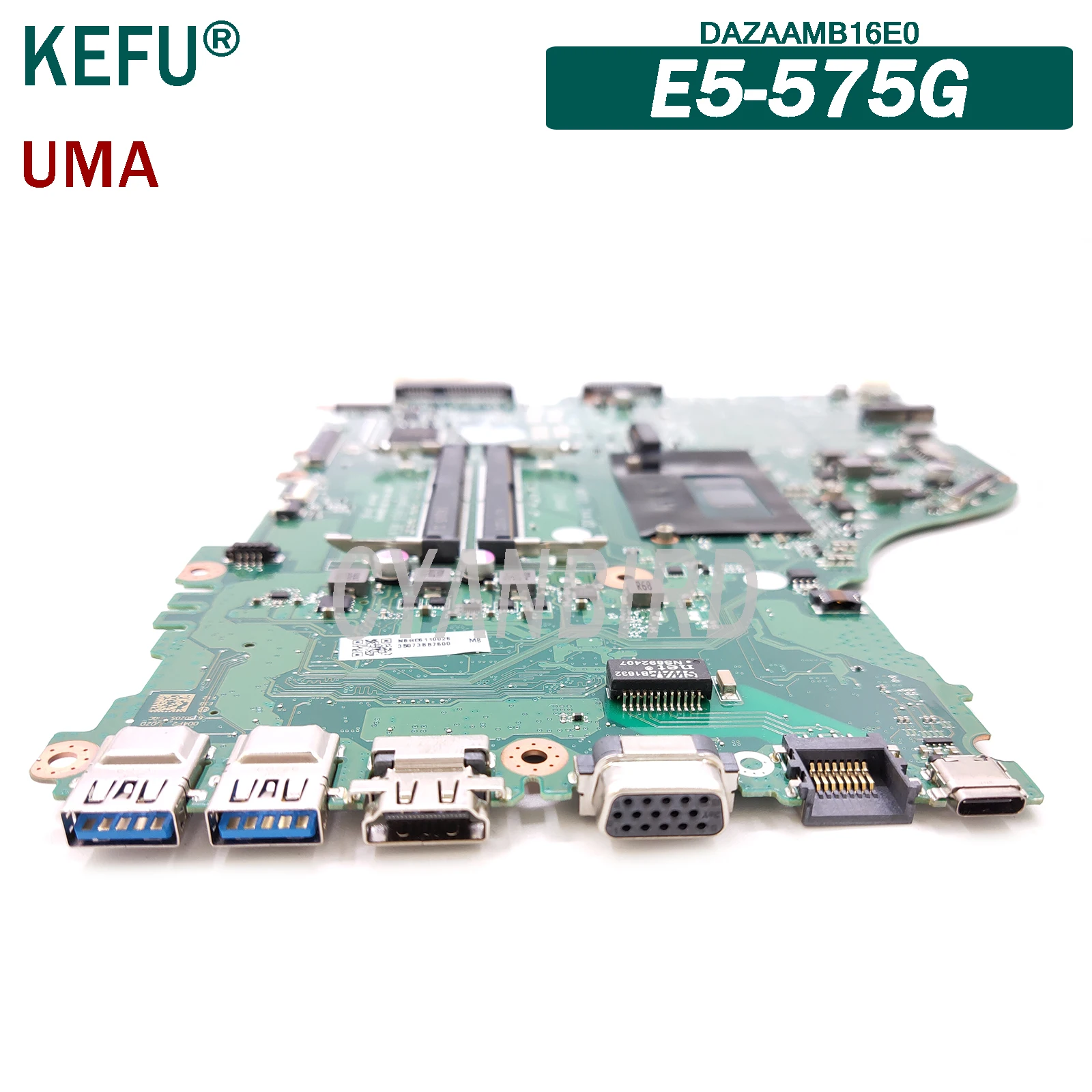 

KEFU DAZAAMB16E0 original mainboard for Acer Aspire E5-575G with I5-7200U Laptop motherboard