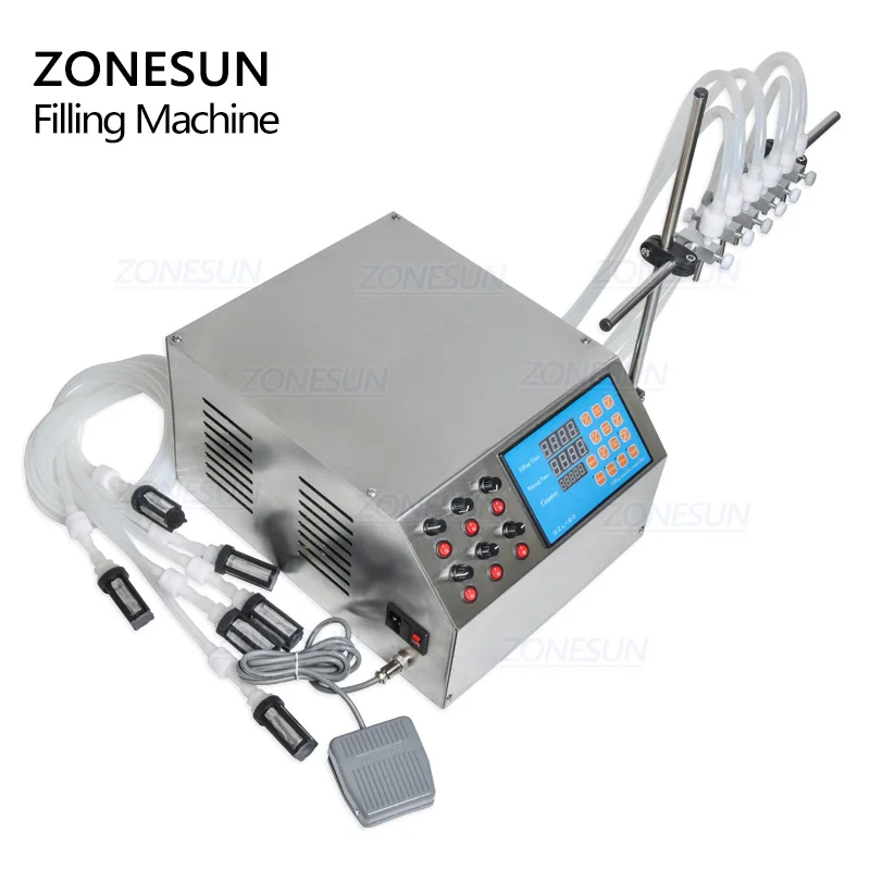 ZONESUN Электрический цифровой Управление насос разливочная машина 3-4000 мл в нее