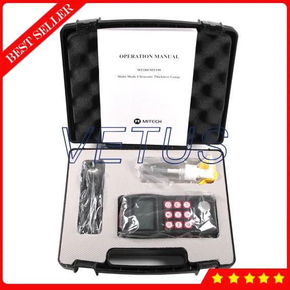 

MT180 Through Coating PE EE two Modes Ultrasonic Thickness Gauge Meter for Metals Plastic Ceramics Thickness meter tester
