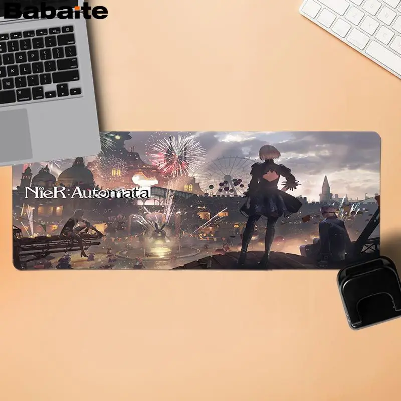 Babaite забавные NieR Automata индивидуальные коврики для мыши компьютерный Аниме Коврик