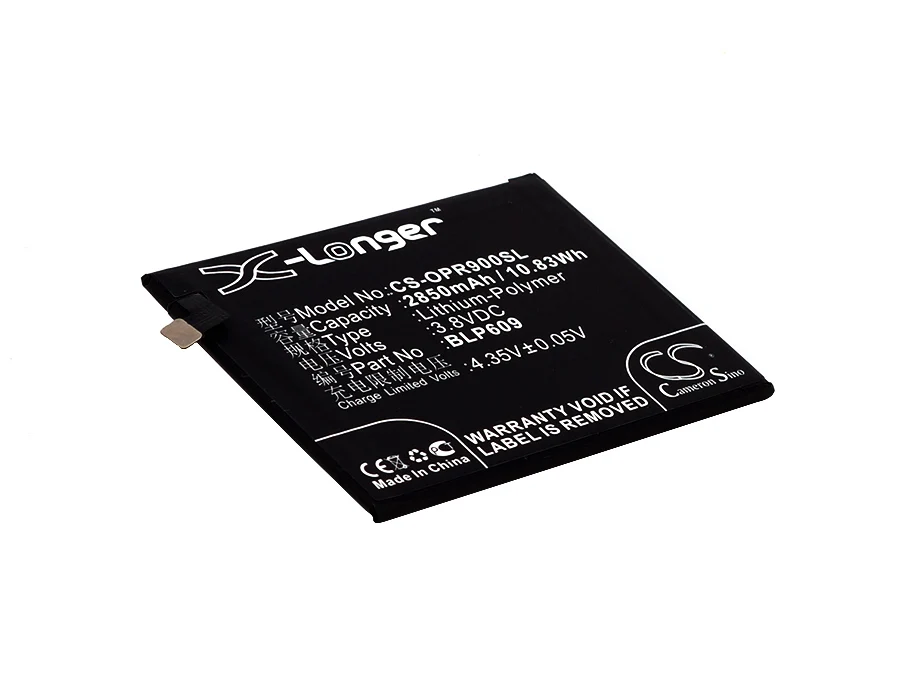 CS 2850 мАч/10.83Wh батарея для OPPO F1 плюс, R9, R9 Две сим-карты, R9 Dual SIM TD-LTE 64 ГБ, R9km, R9tm BLP609