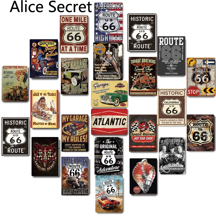 Металлическая Оловянная вывеска для гаража декоративная металлическая табличка