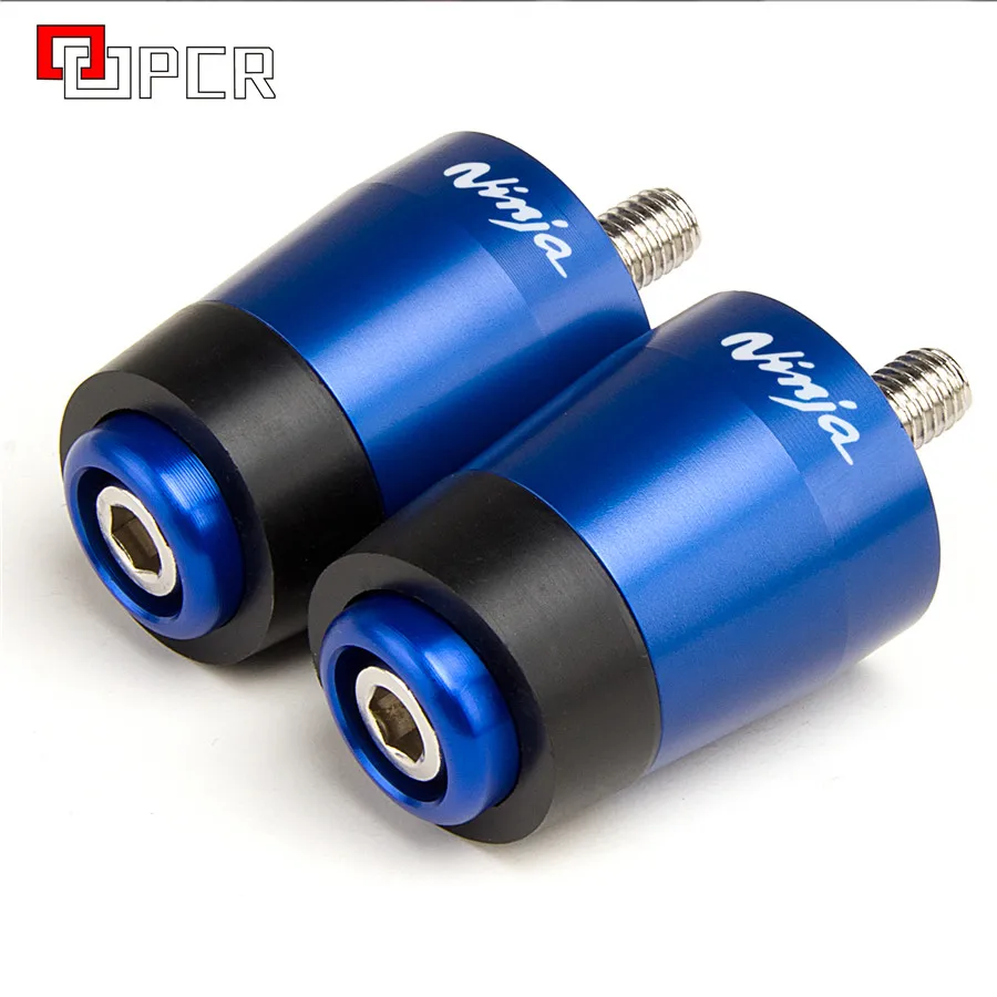 

For Kawasaki Ninja 250 300 400 650 1000 ZX6R ZX10R ER6F Motorcycle Handlebar Grips Handle Bar Cap End Plugs