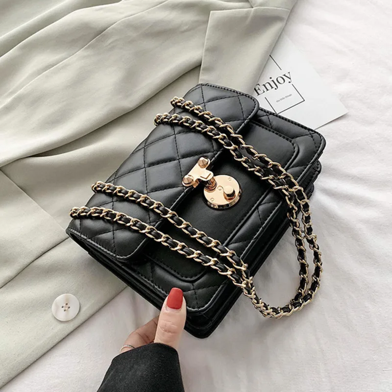 Женские сумки через плечо из искусственной кожи в клетку для женщин 2020 сумка