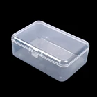 1 шт., пластиковая прозрачная Маленькая прозрачная коробка для хранения с женским коллекционным контейнером, чехол, аксессуары для отделки ювелирных изделий