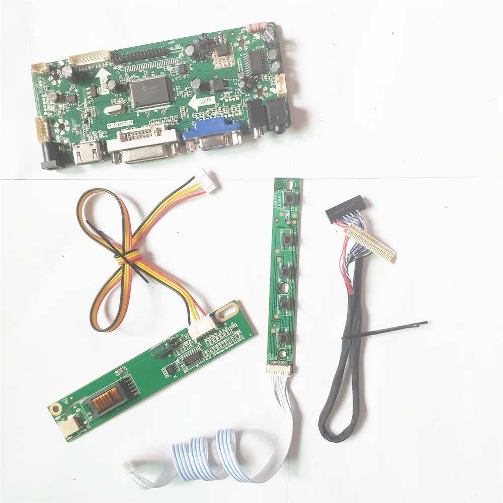 Плата контроллера экрана для QD15XL09 Rev.01/4 LVDS 30Pin CCFL 1024*768 15 LCD MNT68676 VGA HDMI совместимая с