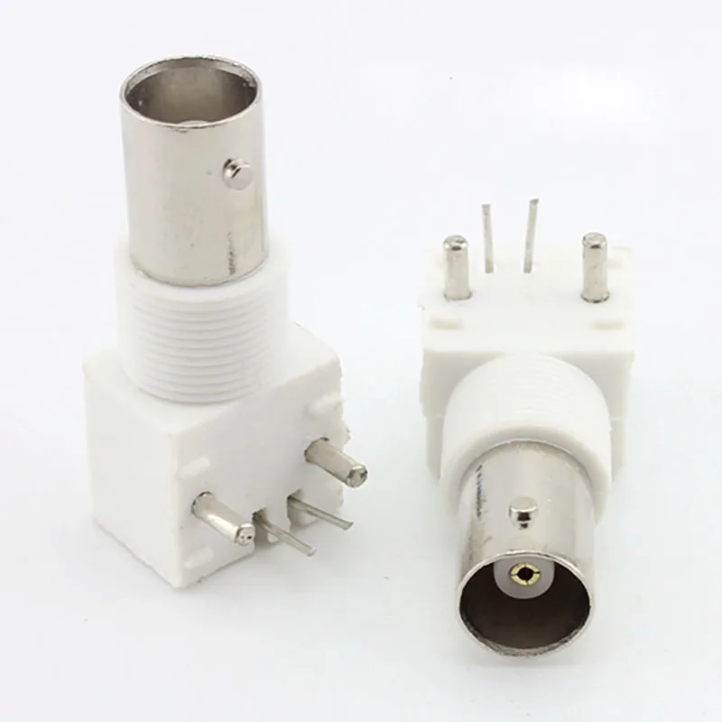 

90 - degree bend the BNC connector PCB seat monitoring plastic welding panels