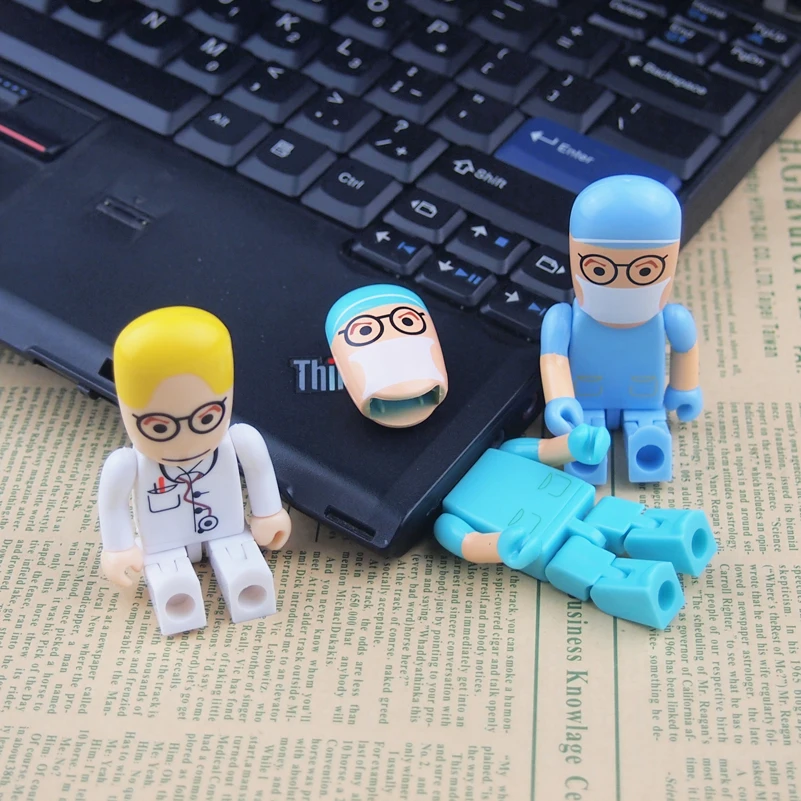Флеш диск USB 2 0 32 ГБ 64 128 Мб Милая модель доктора Мультяшные флешки карта памяти u