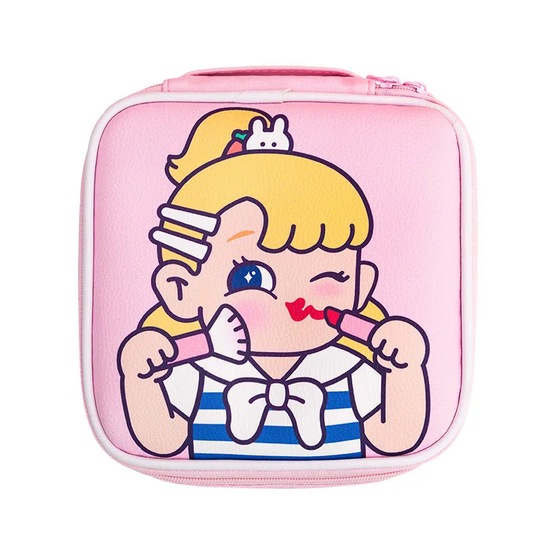 

Tamara Girl Cosmetic Bag Square Cartoon Large-capacity Girl Pericardium Large-capacity Portable Portable