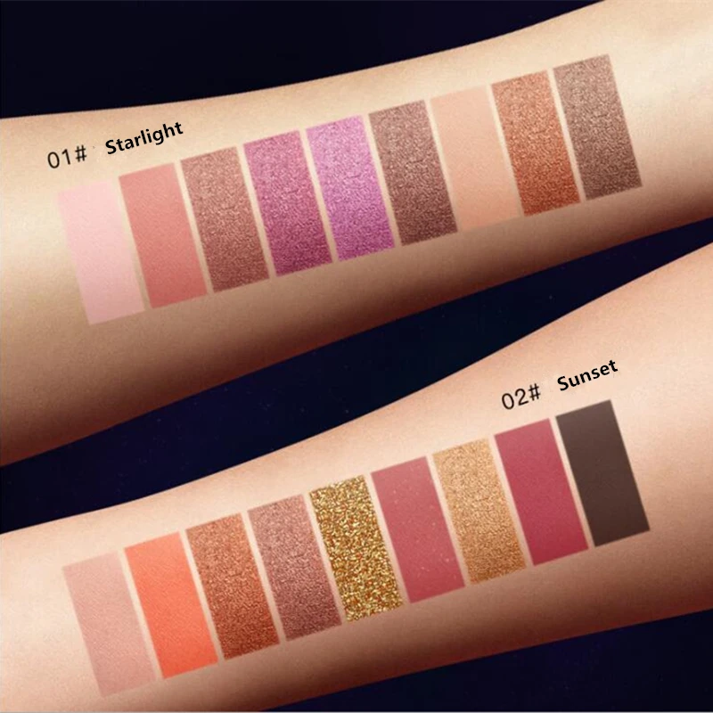 Новые тени для век звездного и закатного цвета модные косметические волшебные