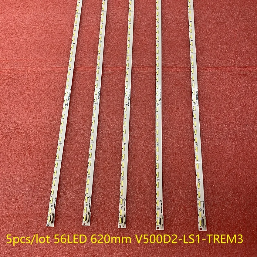 5pcs/lot LED Backlight bar For Panasonic TX-50AS500B TX-50ASW604 TX-50AS600B TX-50AS520B TX-50A400B V500D2-LS1-TREM3 V500HJ1-LE6