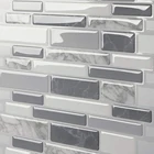 Водонепроницаемые самоклеящиеся 3D-наклейки на обои, виниловые термостойкие мозаичные Стикеры для защиты от брызг, плитки для кухни, ванной комнаты