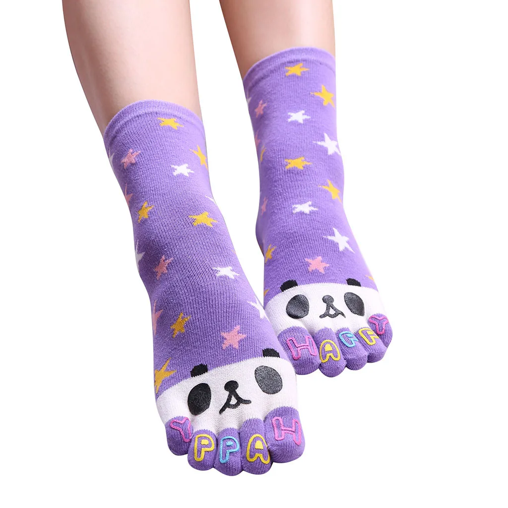 CHAMSGEND/носки с пальцами женские милые короткие носки животными для девочек