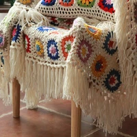 60x120cm daisy plaid granny blanket with tassel crochet chevron ripple chunky bulky coch afghan sofa bed throw granny square