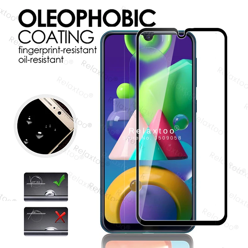 Защитный чехол 2 в 1 для samsung m21 Защитное стекло камеры galaxy 2020 с пленкой телефона