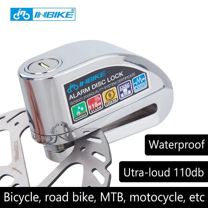 Велосипедная сигнализация блокировка диска противоугонный тормозной диск