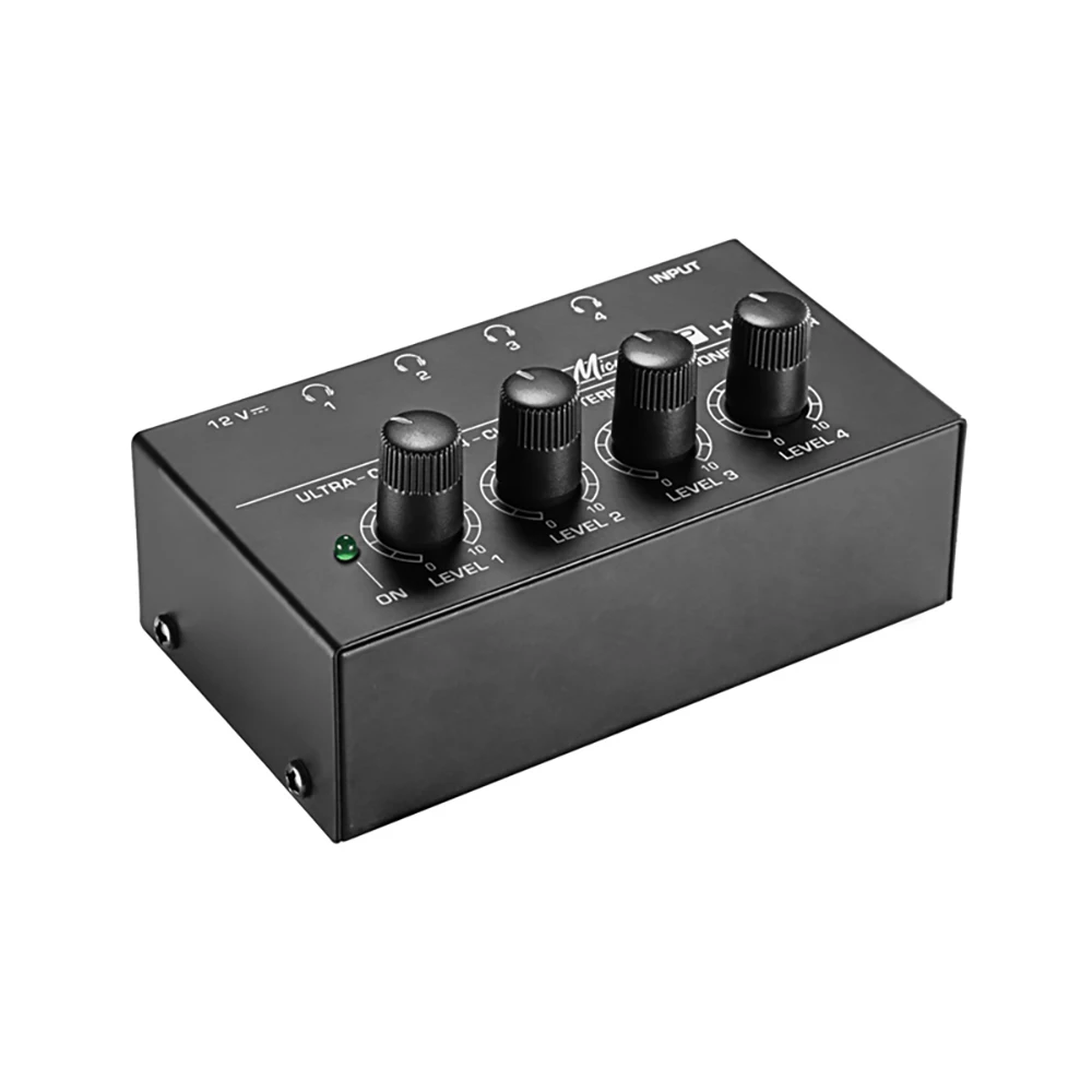 HA400 ультра компактный 4 канала стерео усилитель для наушников Мини аудио с