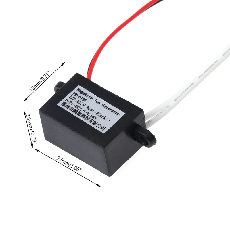 

New DC 12V High Output Air Ionizer Airborne Negative Ion Anion Generator DIY