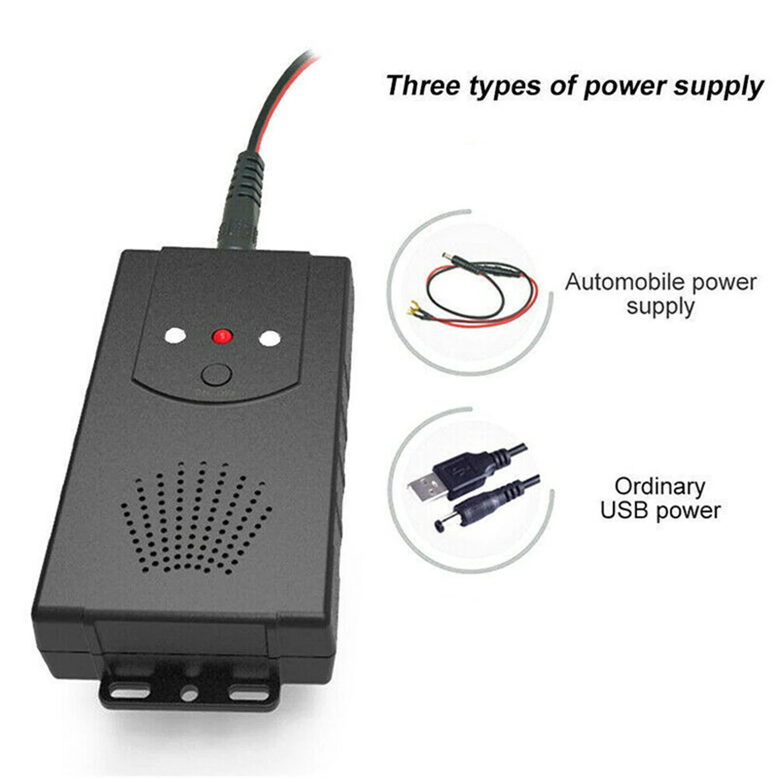 

12V Anti-rat Ultrasonic Mouse Repellent Car Rodent Repeller DC Version w/ Flashing Light