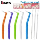 L-образная нажимная межзубная щетка, уход за полостью рта, отбеливание зубов, детская пластиковая зубная щетка