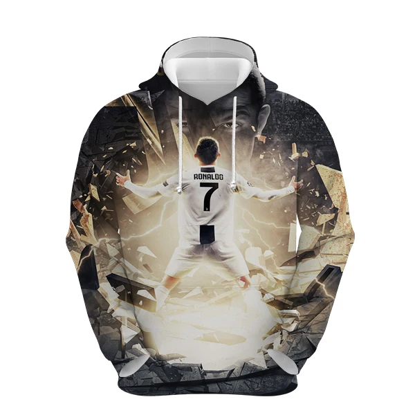 

3D Printed Boys Sweatshirts Cristiano Ronaldo Football Jersey Teens Childs CR7 Pullover Kids Hoodies Harajuku Unisex Hoodie