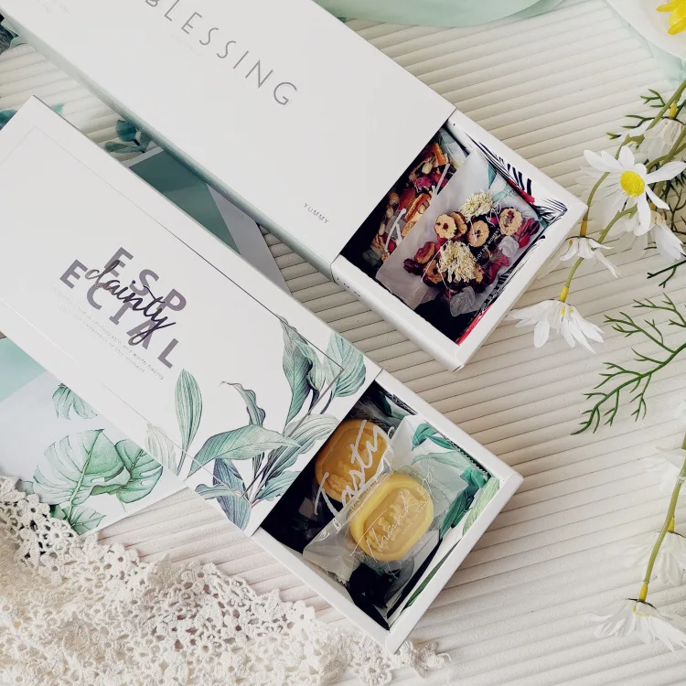 Коробки для торта с листьями коробка чая подарка на день рождения свадьбу конфет