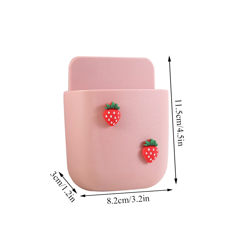 cute colorful fruit wall mounted storage box air conditioning remote control tv organizer storage case mobile phone plug holder free global shipping