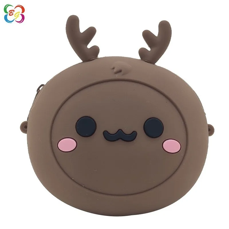

Cartoon cute silicone coin purse silicone wallet card bag soft short coin bag cute children coin purse