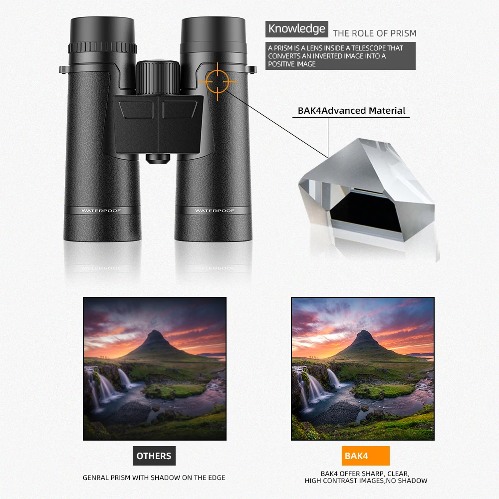 APEXEL High Power 8X42 HD Zoom Telescope Binoculars Waterproof Nitrogen Filled With BAK4 Prism Lens For Outdoor Hunting Travel |