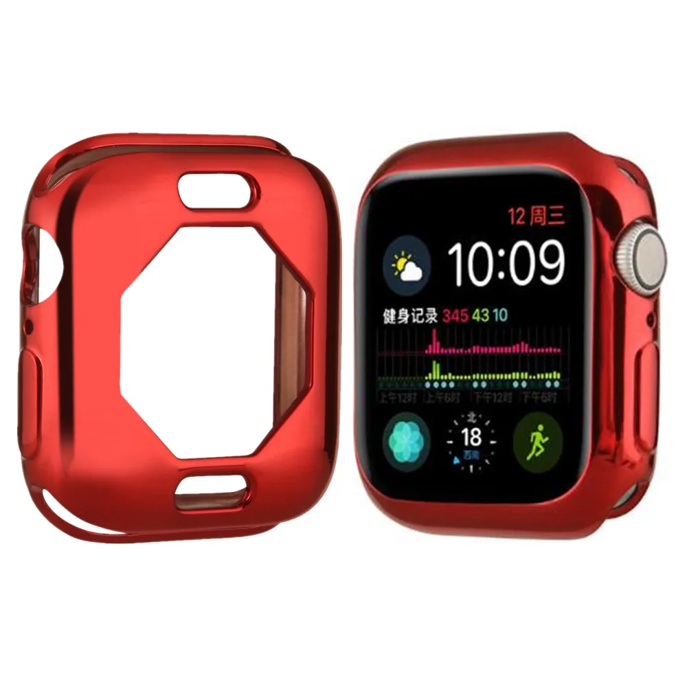 Мягкий защитный чехол из ТПУ для Apple Watch 40 мм 44 защитная рамка iWatch 4 | Наручные часы