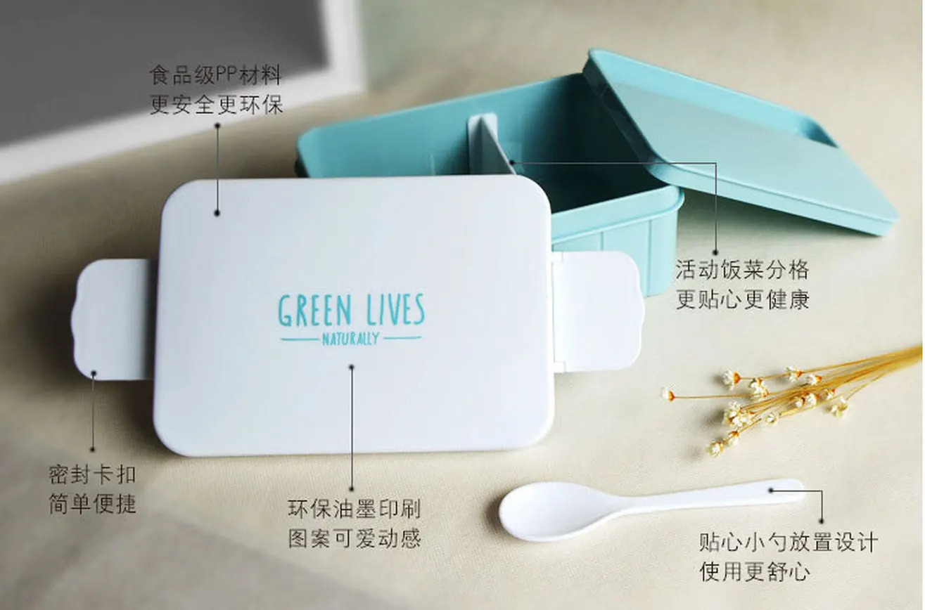 Детский бэнто бокс с подогревом Ланч пластиковые пищевые контейнеры для