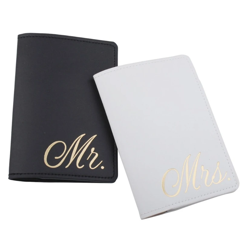 

Bride Groom Married Wedding Honeymoon Passport Cover Holder Case Organizer ID Card Travel Protector Organizer