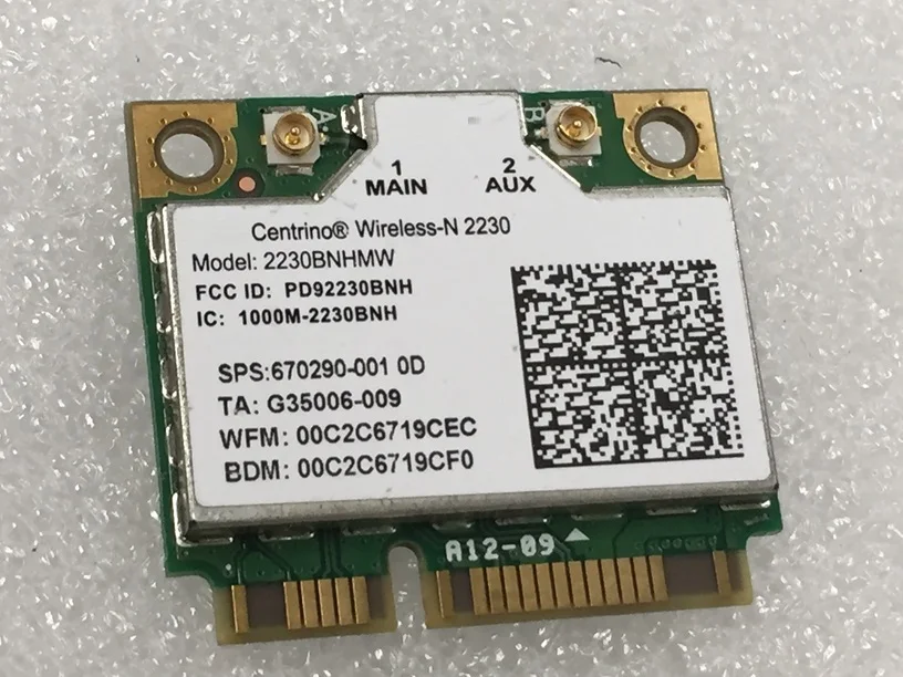 Новая сетевая карта для Intel Centrino Wireless-N 2230 Half Mini Pcie Wi-Fi Bluetooth4.0 карты Hp DV4 DV6 DV7 SPS 670290-001