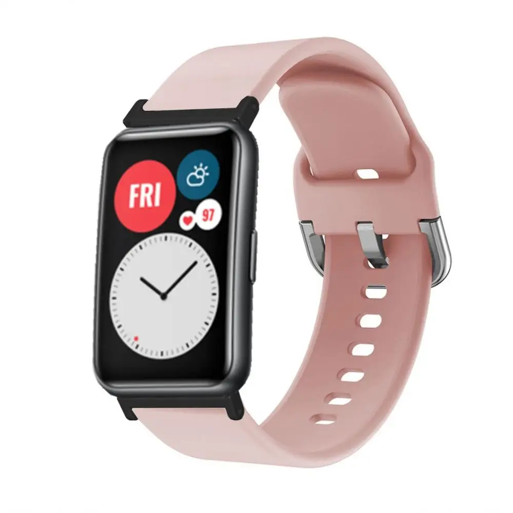 Ремешок силиконовый для Huawei Watch Fit сменный спортивный браслет смарт-часов