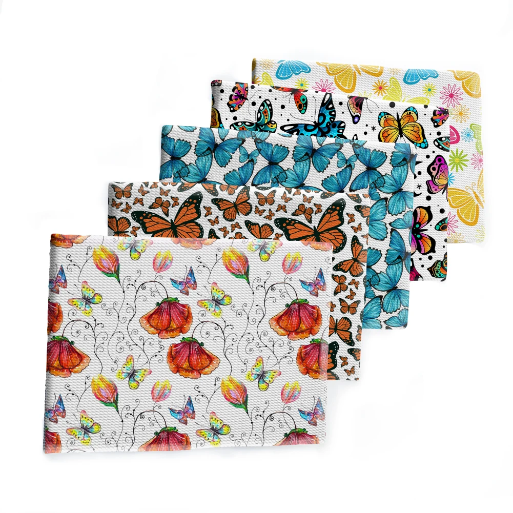 С принтом пули ткань с бабочками машинами для детей Ливерпуль из полиэстера