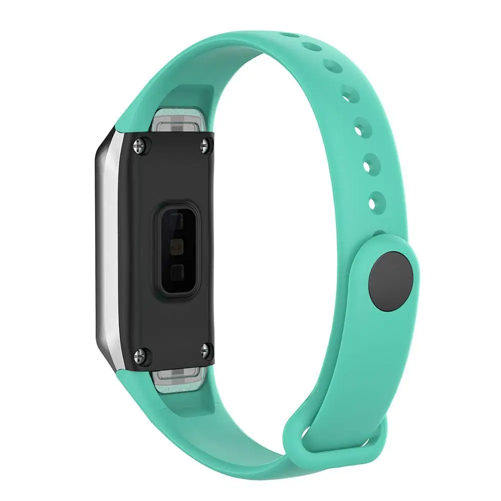 Teal Blue Сменный ремешок для браслета для samsung Galaxy Fit SM-R370 многоцветные силиконовые ремешки для часов - Цвет ремешка: Teal Blue