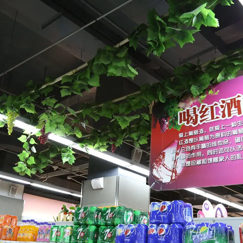 2.3M Artificial Ivy green Leaf Garland Plants Vine Fake Foliage Flowers Home Decor Plastic Flower Rattan string | Дом и сад