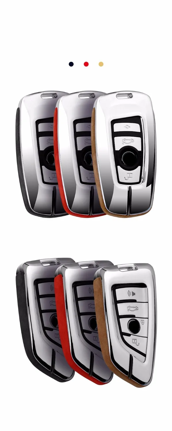 Автомобильный чехол для ключей из гальванизированного сплава и кожи BMW 520 525 f30 f10