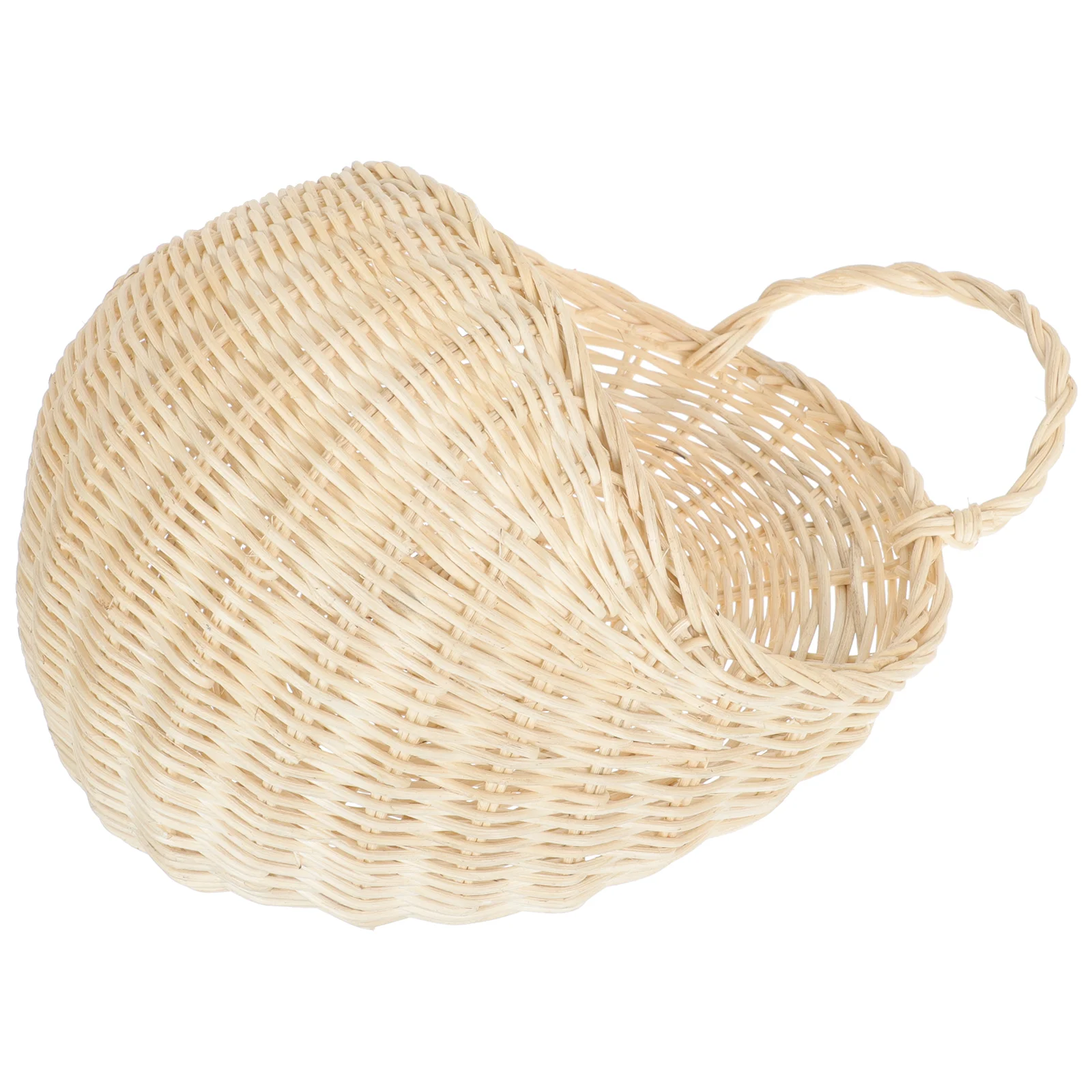 

1Pc Rattan Basket Functional Container Bucket Kitchen Storage Basket