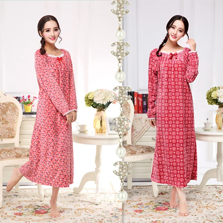 

Princess Autumn and Winter Women's Long Sleeved Velvet Single-sided Coral Velvet Oversized loose Long Princess modis vintage