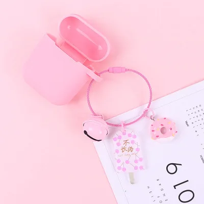 no Airpods Модный акриловый брелок Аниме Минни Микки автомобильный брелок с кольцом брелок для женщин сумка подвеска Подвески Аксессуары - Цвет: no Airpods