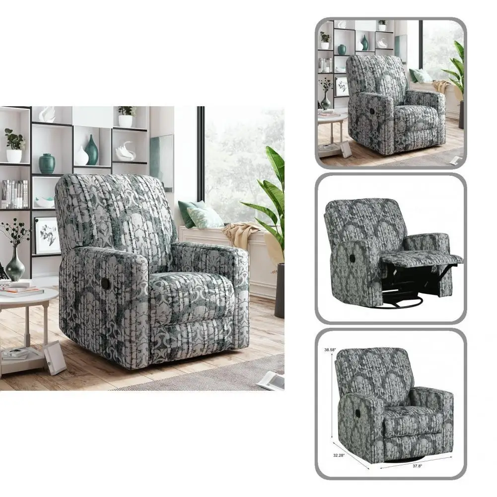 

Стильное износостойкое кресло-качалка с цветочным принтом, 360 градусов, кресло-качалка, кресло-качалка